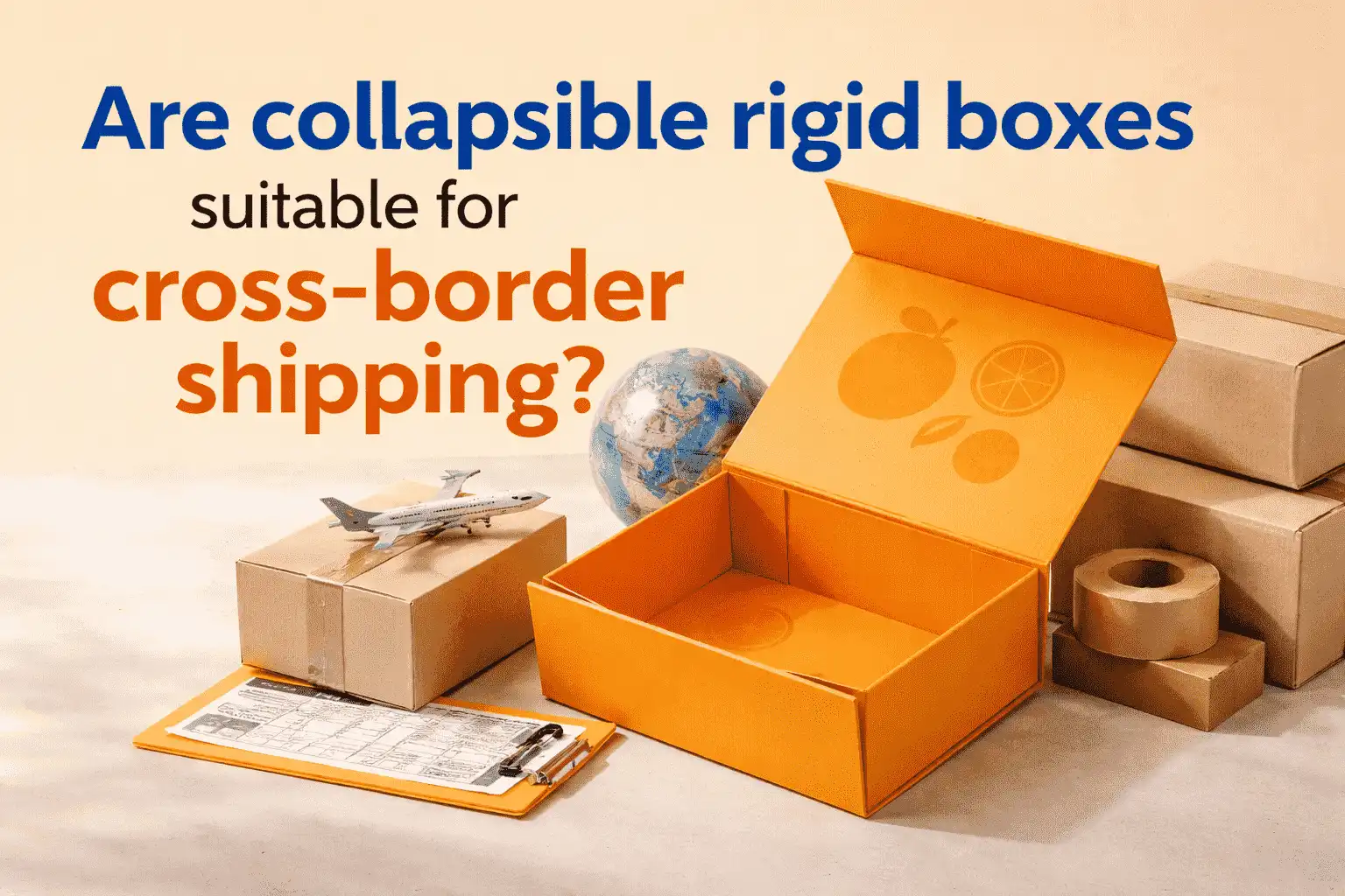 Are collapsible rigid boxes suitable for cross-border shipping?